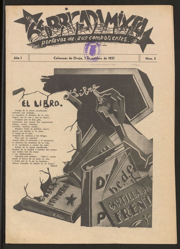 Miniatura de 66 Brigada Mixta : portavoz de sus combatientes del 1 de octubre de 1937