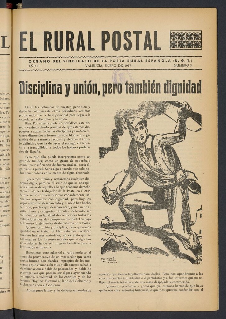 Miniatura de El Rural Postal de enero de 1937