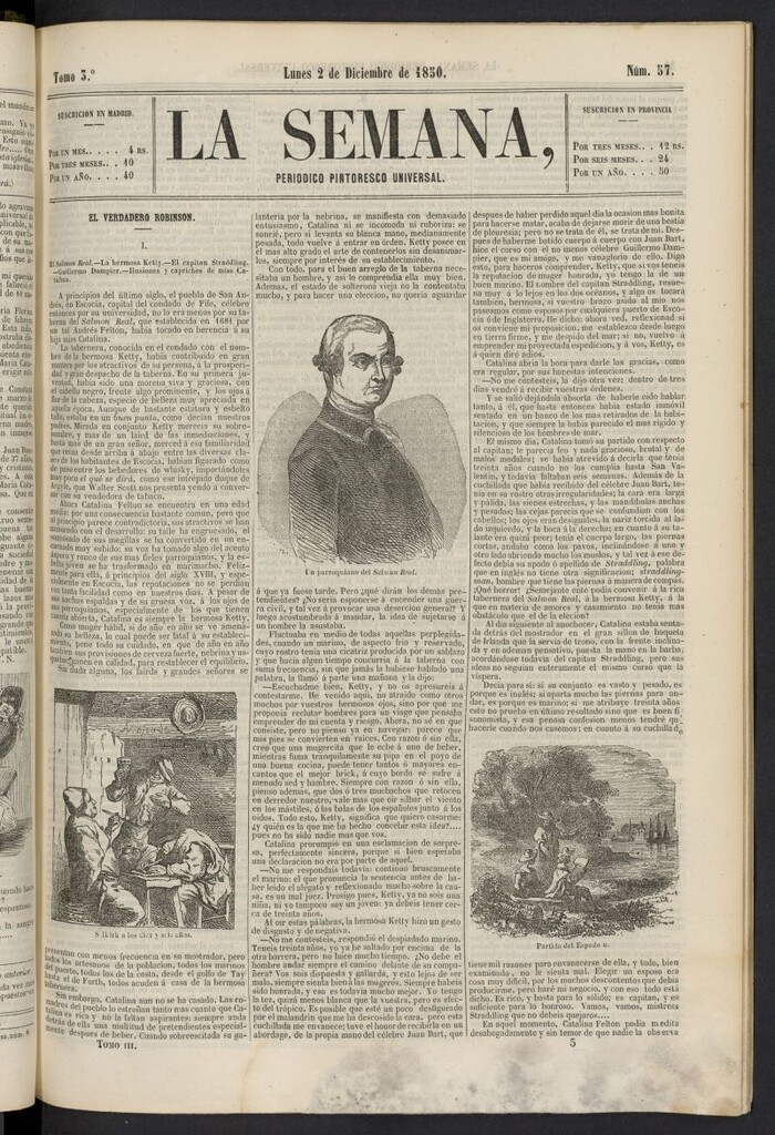 Miniatura de La Semana: periódico pintoresco universal del 2 de diciembre de 1850, nº 57