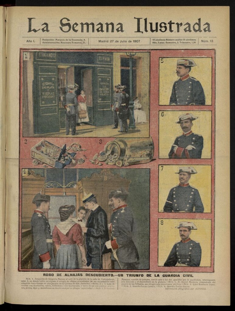 Miniatura de La Semana Ilustrada del 27 de julio de 1907, nº 13