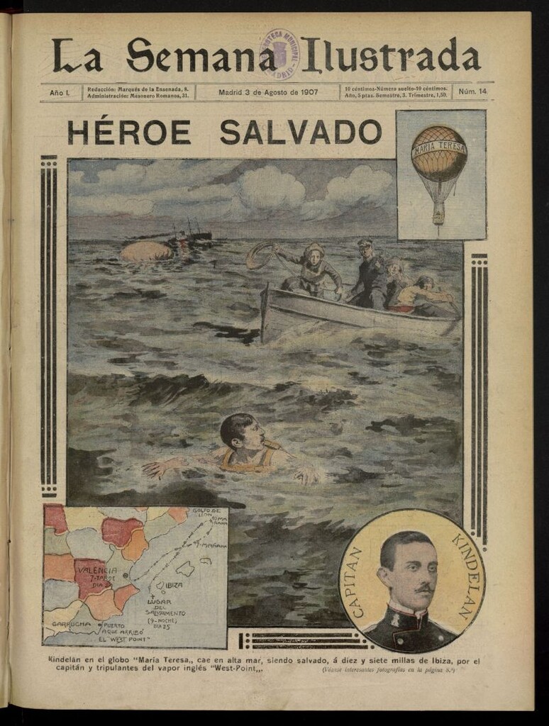 Miniatura de La Semana Ilustrada del 3 de agosto de 1907, nº 14