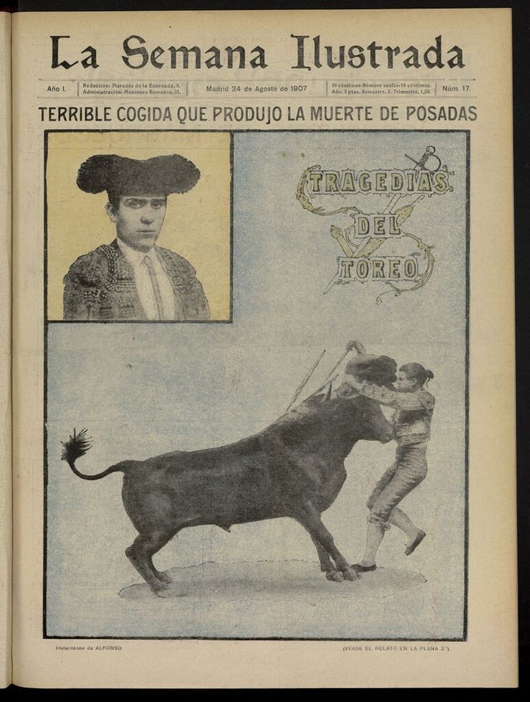 Miniatura de La Semana Ilustrada del 24 de agosto de 1907, nº 17