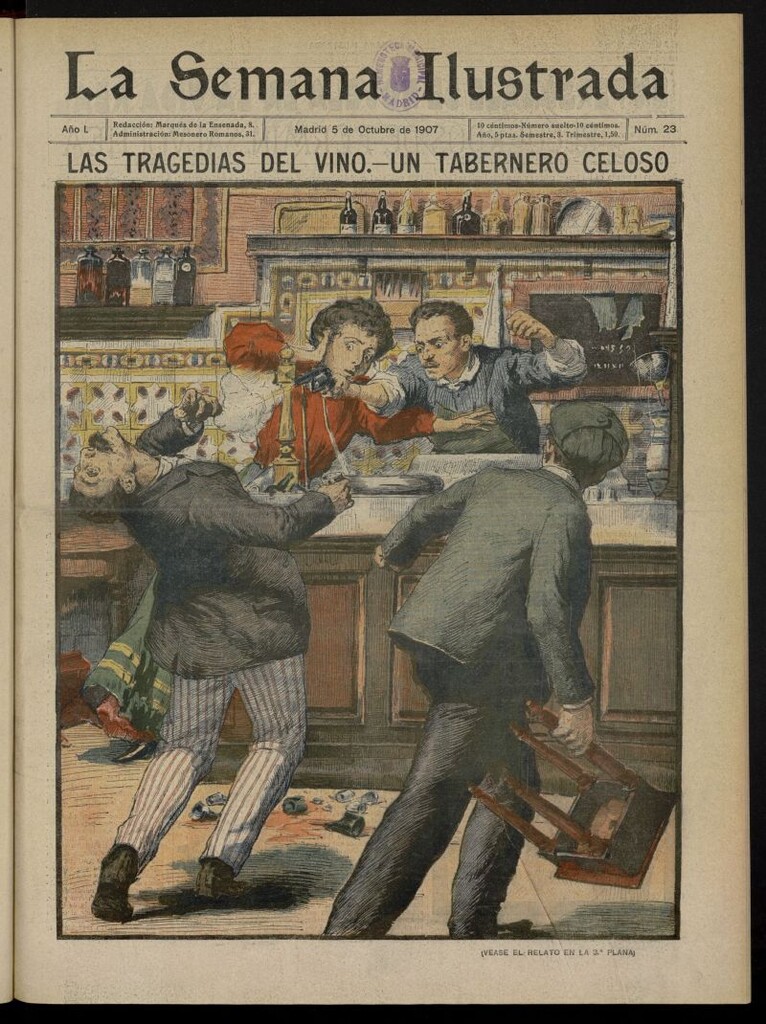 Miniatura de La Semana Ilustrada del 5 de octubre de 1907, nº 23