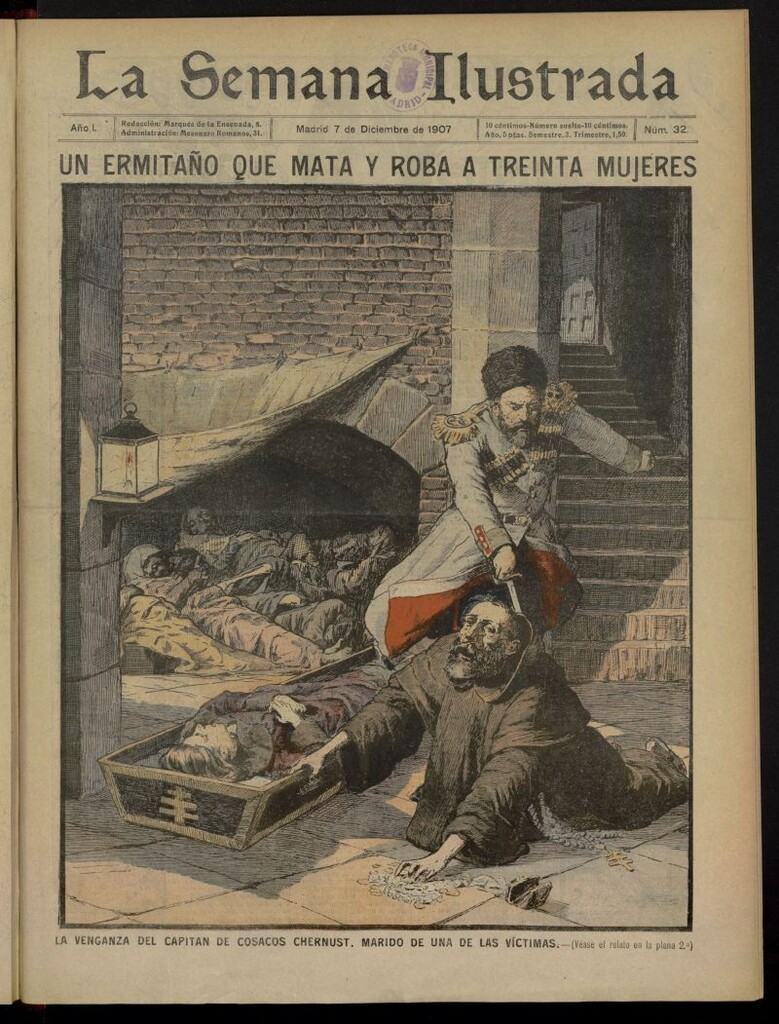 Miniatura de La Semana Ilustrada del 7 de diciembre de 1907, nº 32