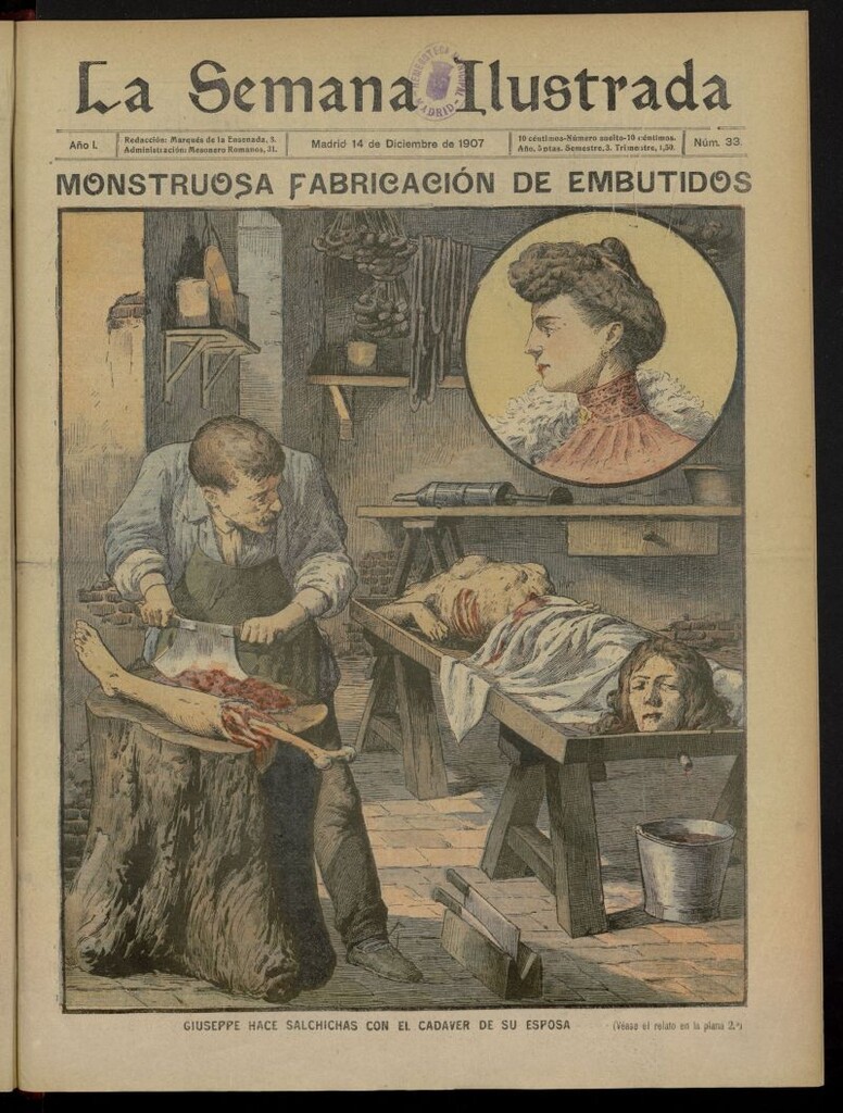 Miniatura de La Semana Ilustrada del 14 de diciembre de 1907, nº 33