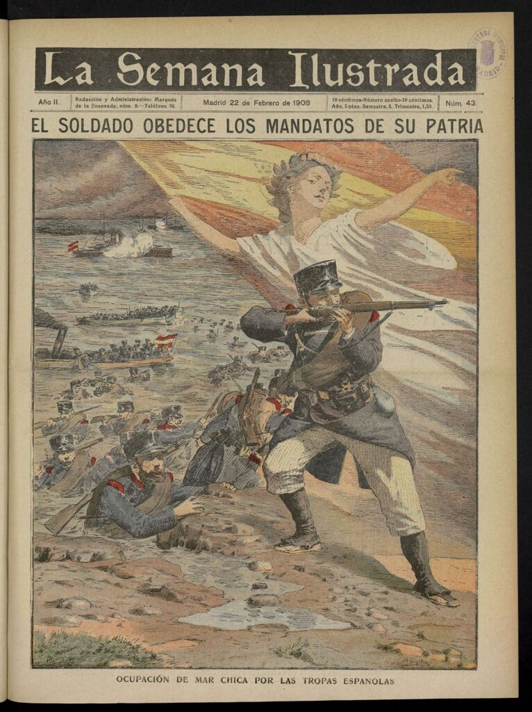 Miniatura de La Semana Ilustrada del 22 de febrero de 1908, nº 43