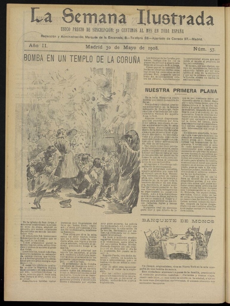 Miniatura de La Semana Ilustrada del 30 de mayo de 1908, nº 57