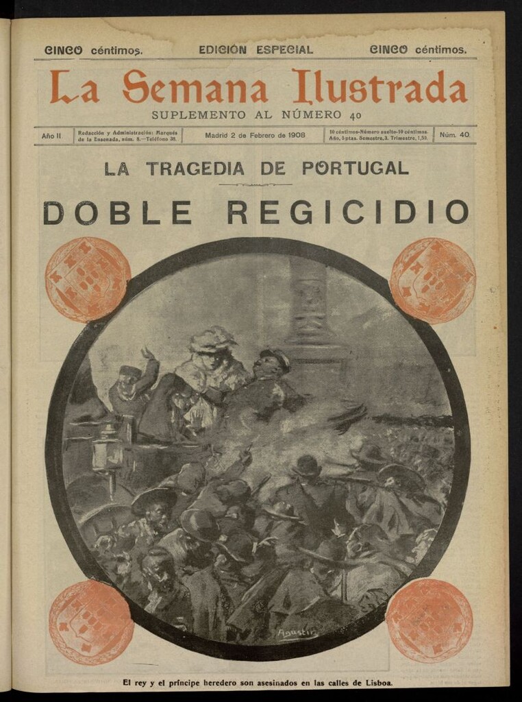 Miniatura de La Semana Ilustrada del 2 de febrero de 1908, suplemento al nº 40