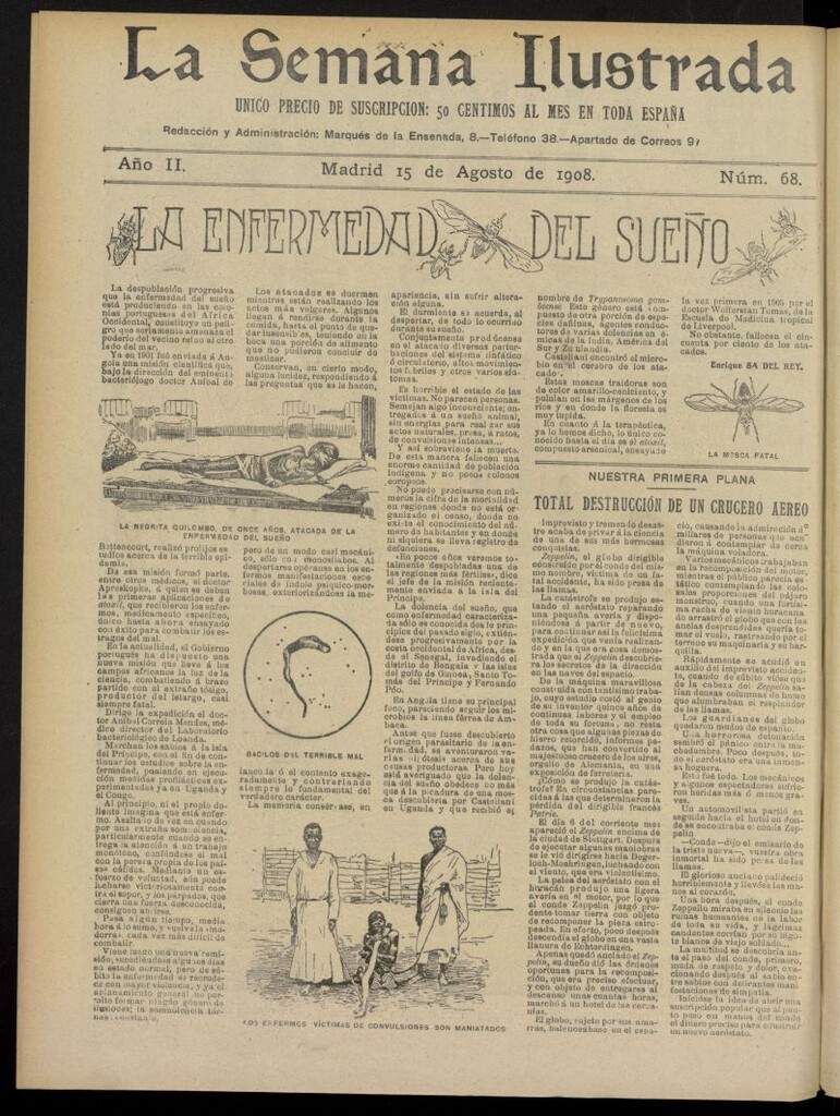 Miniatura de La Semana Ilustrada del 15 de agosto de 1908, nº 68