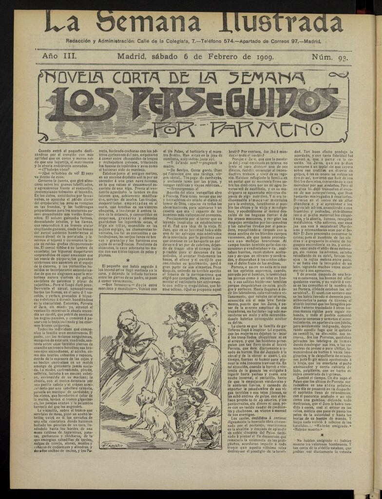 Miniatura de La Semana Ilustrada del 6 de febrero de 1909, nº 93