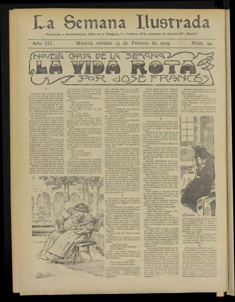 Miniatura de La Semana Ilustrada del 13 de febrero de 1909, nº 94