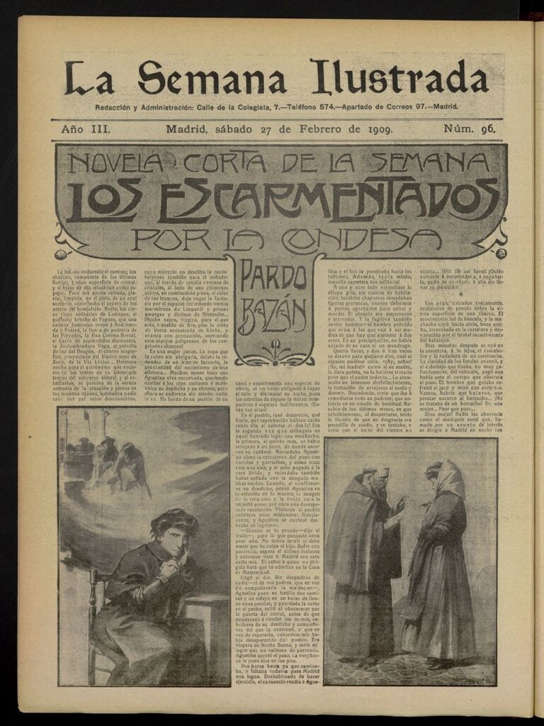 Miniatura de La Semana Ilustrada del 27 de febrero de 1909, nº 96