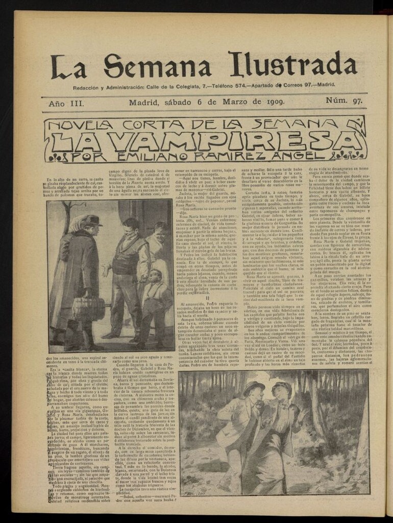 Miniatura de La Semana Ilustrada del 6 de marzo de 1909, nº 97