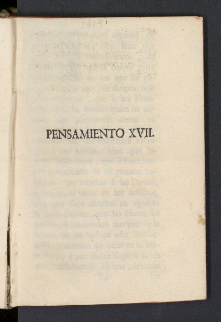 Miniatura de El Pensador 1762, pensamiento XVII