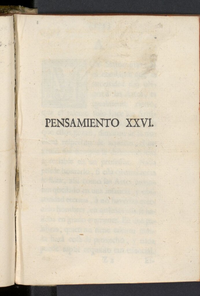 Miniatura de El Pensador 1762, pensamiento XXVI
