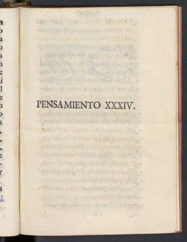 Miniatura de El Pensador 1763, pensamiento XXXIV