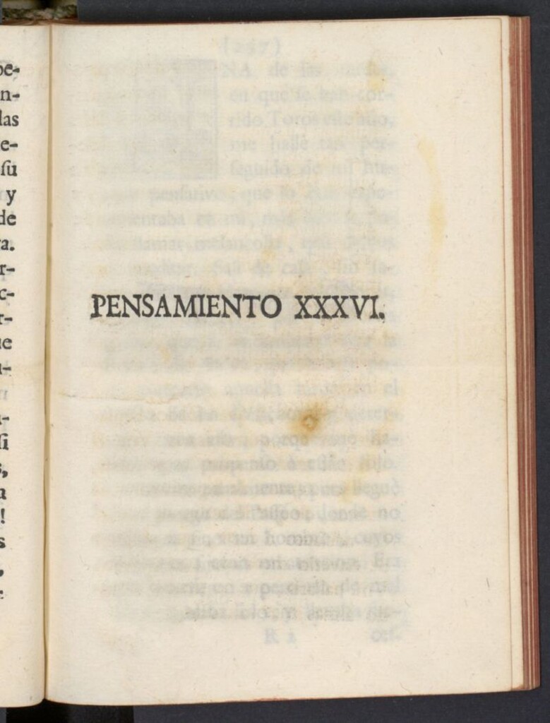 Miniatura de El Pensador 1763, pensamiento XXXVI