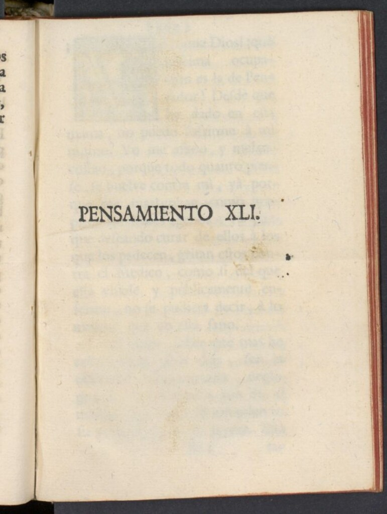 Miniatura de El Pensador 1763, pensamiento XLI