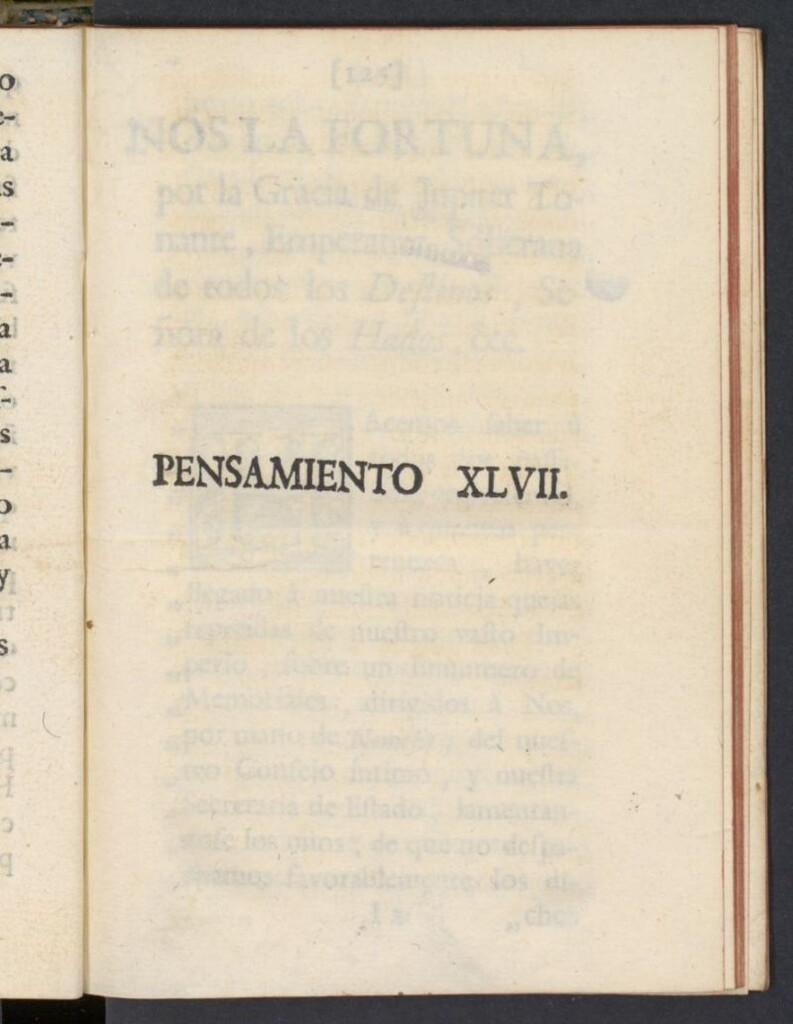 Miniatura de El Pensador 1763, pensamiento XLVII