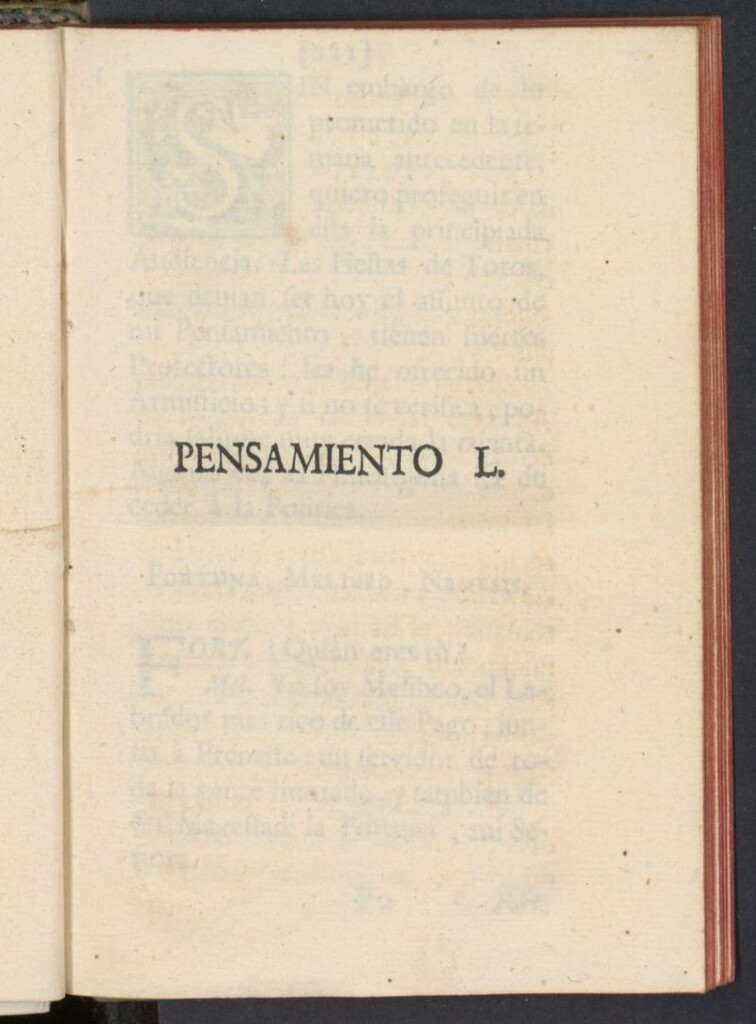 Miniatura de El Pensador 1763, pensamiento L