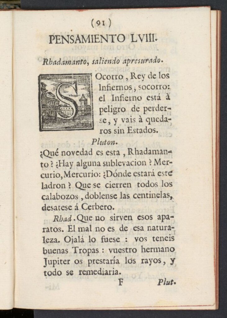 Miniatura de El Pensador 1767, pensamiento LVIII