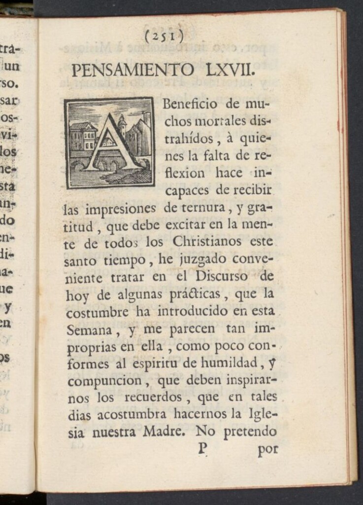 Miniatura de El Pensador 1767, pensamiento LXVII