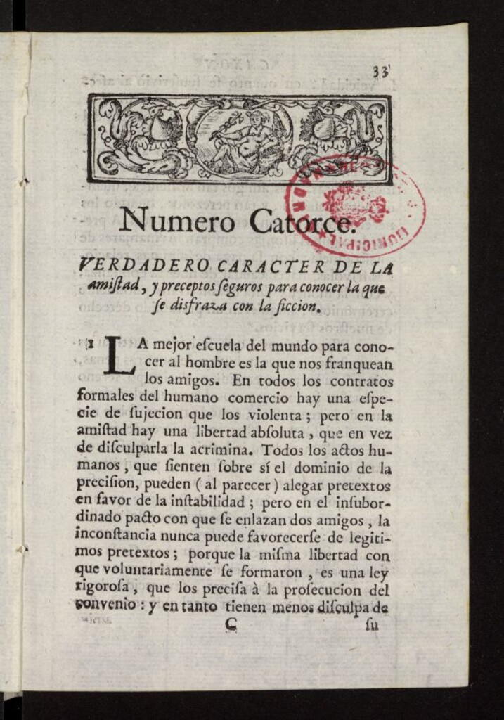 Miniatura de Caxon de Sastre de 1761, nº 14