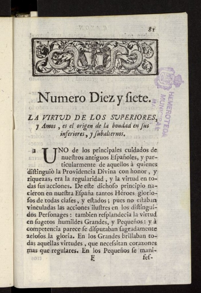 Miniatura de Caxon de Sastre de 1761, nº 17