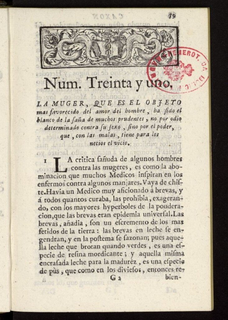 Miniatura de Caxon de Sastre de 1761, nº 31
