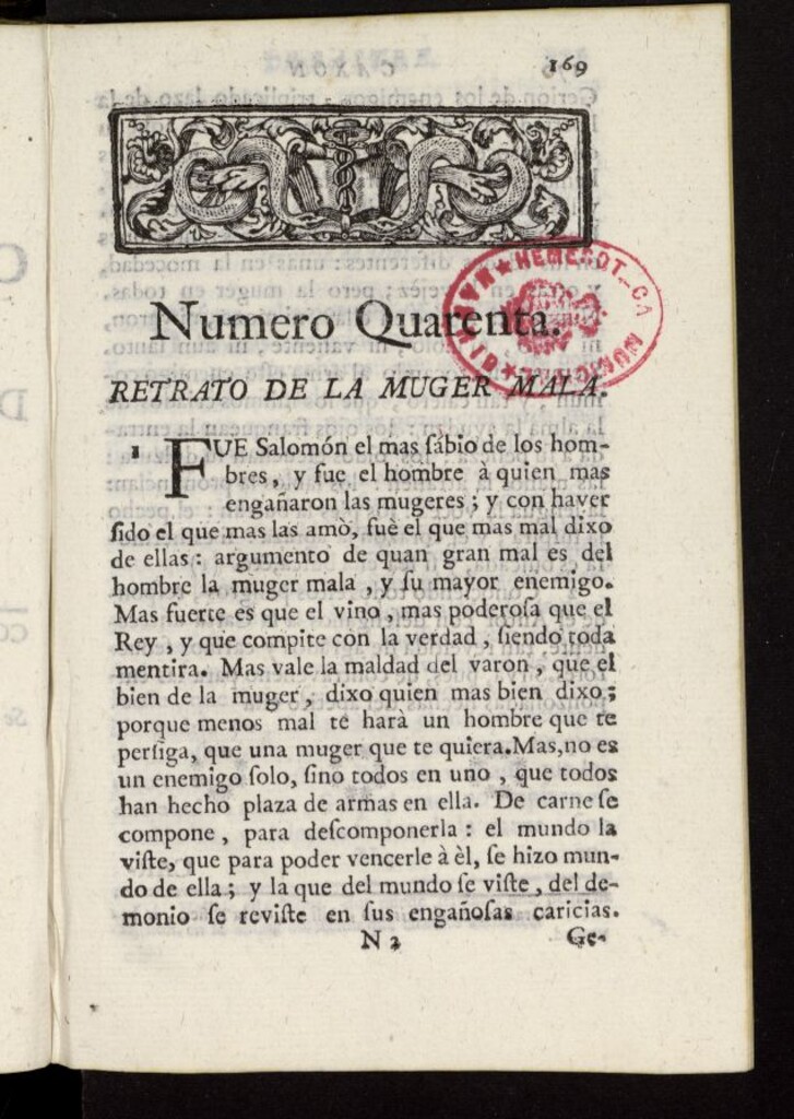 Miniatura de Caxon de Sastre de 1761, nº 40