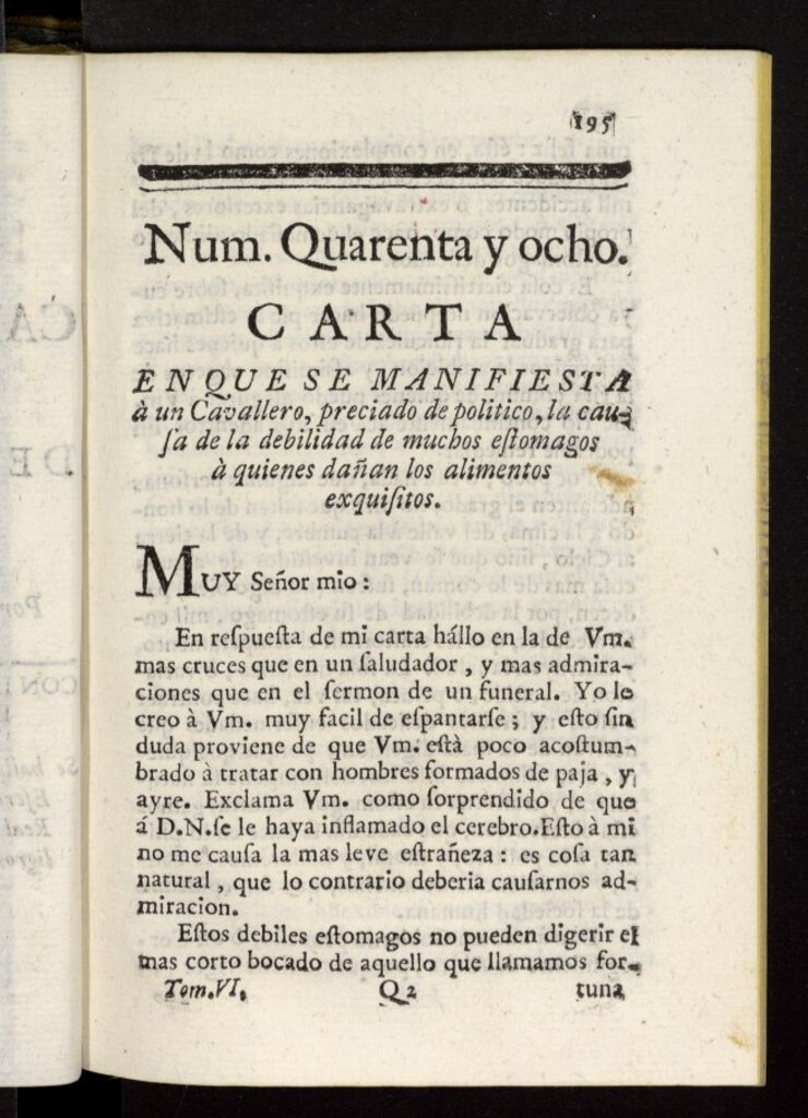 Miniatura de Caxon de Sastre de 1761, nº 48