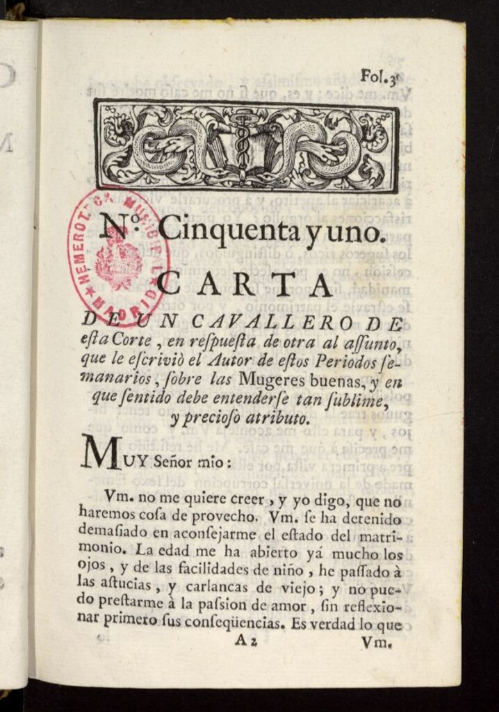 Miniatura de Caxon de Sastre de 1761, nº 51