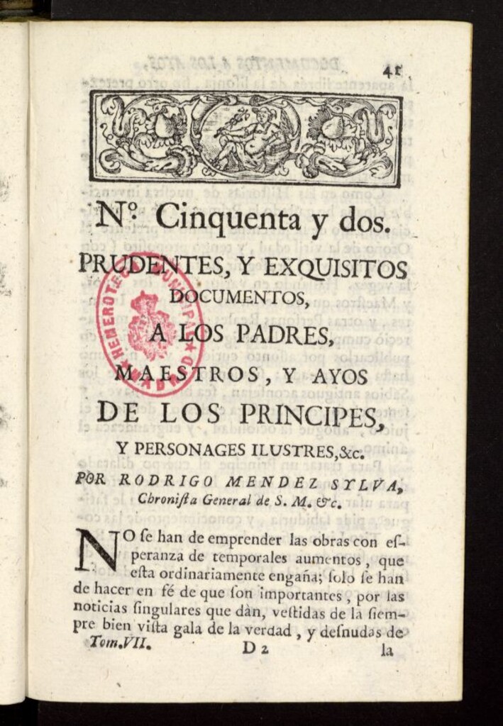 Miniatura de Caxon de Sastre de 1761, nº 52