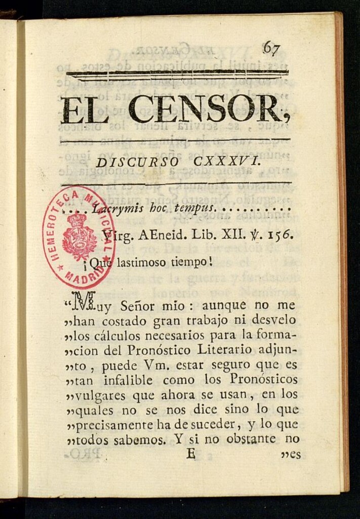 Miniatura de El Censor: obra periódica de 1786, discurso nº 136