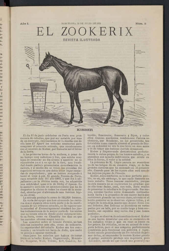 Miniatura de El Zookeryx del 16 de julio de 1876, nº 2