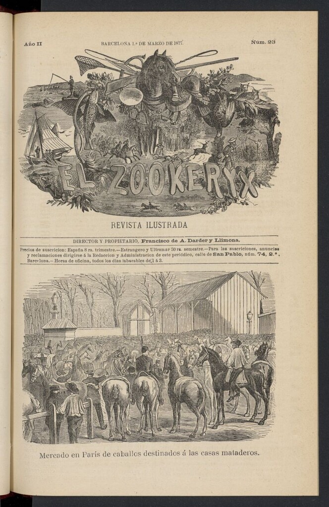 Miniatura de El Zookeryx del 1 de marzo de 1877, nº 23