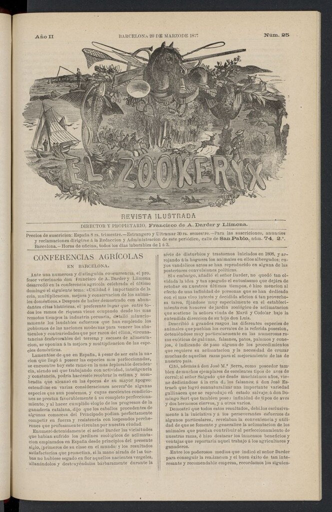 Miniatura de El Zookeryx del 20 de marzo de 1877, nº 25