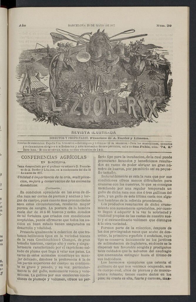 Miniatura de El Zookeryx del 13 de mayo de 1877, nº 32