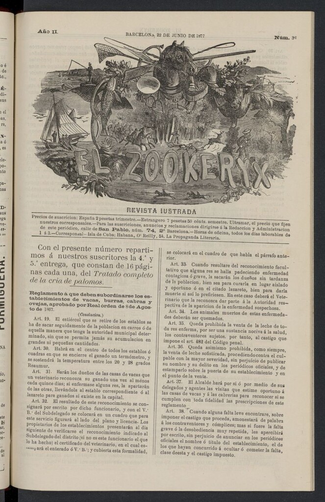 Miniatura de El Zookeryx del 22 de junio de 1877, nº 36