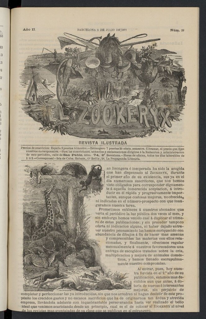 Miniatura de El Zookeryx del 8 de julio de 1877, nº 39