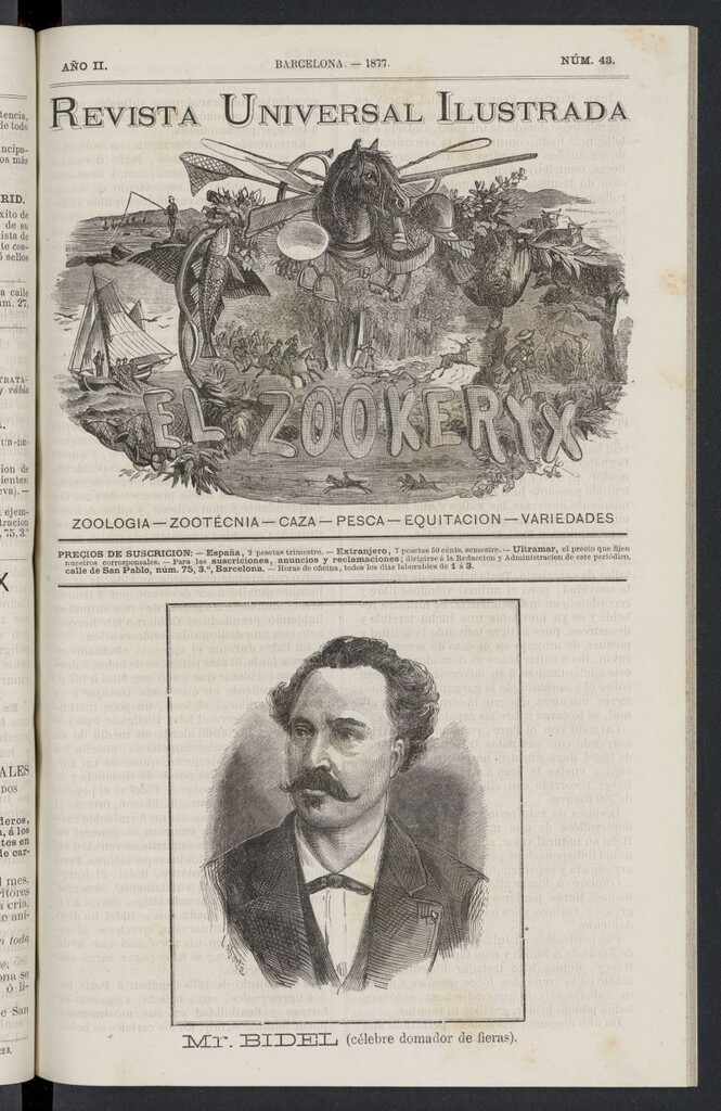 Miniatura de El Zookeryx sin fecha de 1877, nº 43