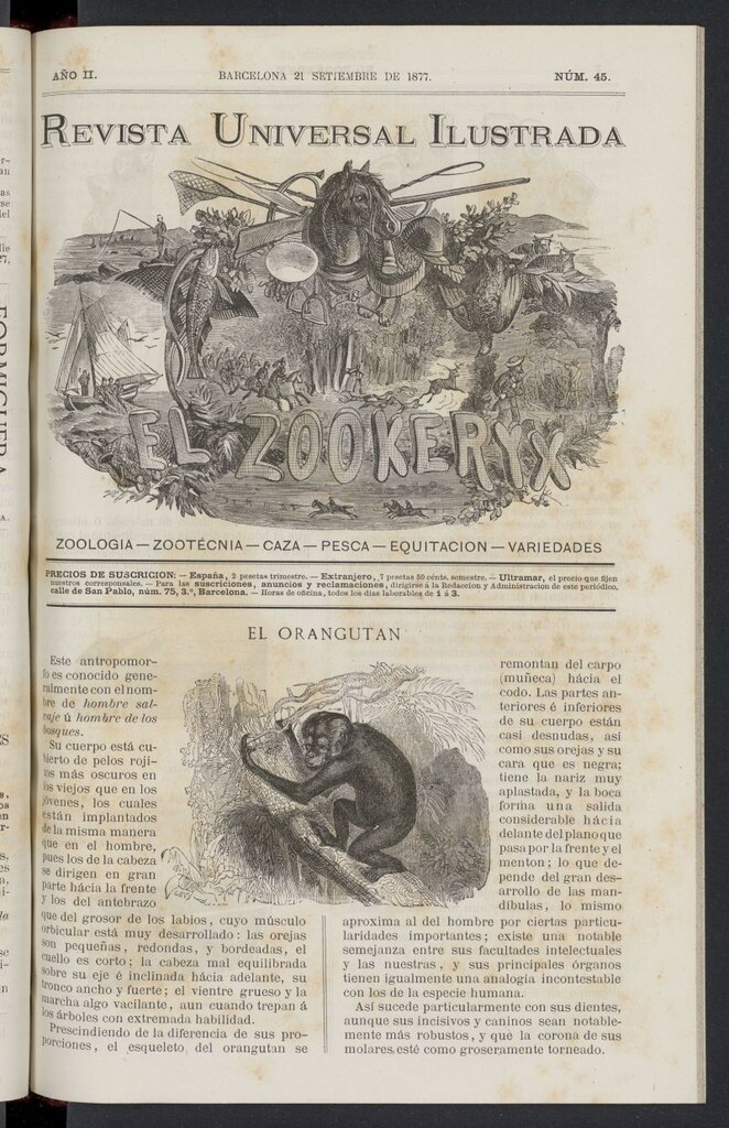Miniatura de El Zookeryx del 21 de septiembre de 1877, nº 45