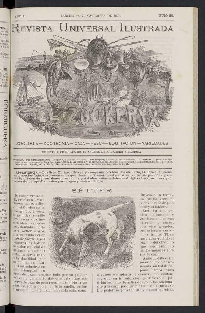 Miniatura de El Zookeryx del 21 de noviembre de 1877, nº 50