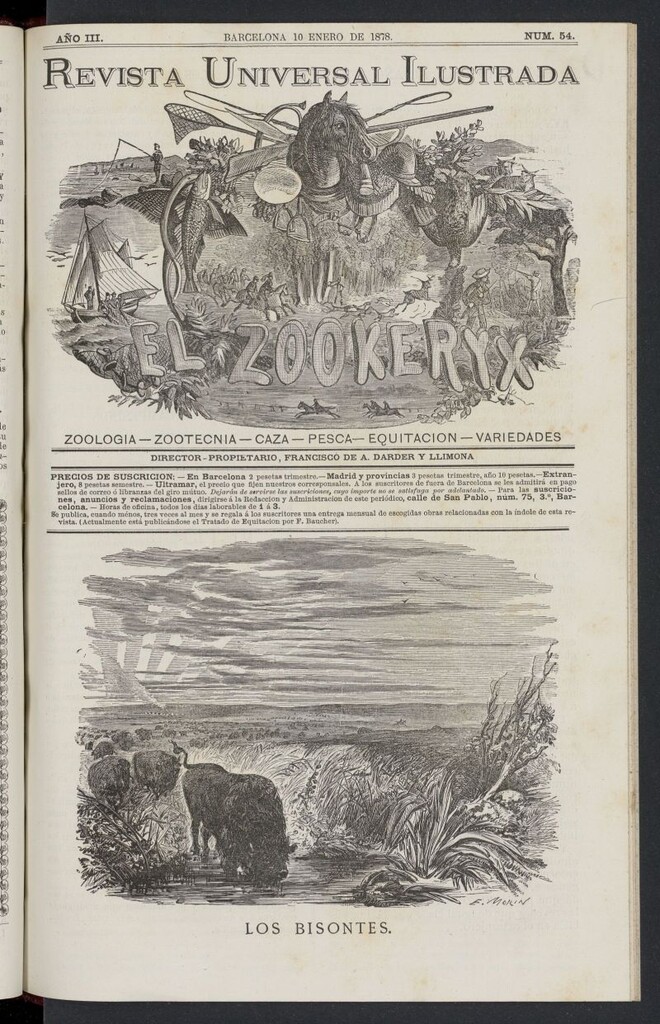 Miniatura de El Zookeryx del 10 de enero de 1878, nº 54