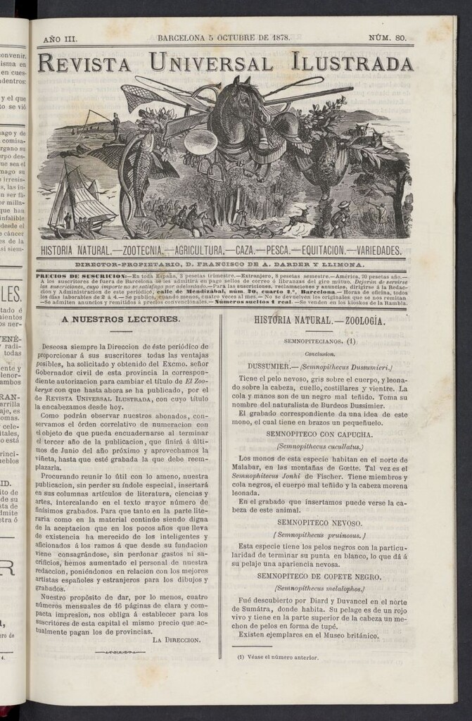 Miniatura de El Zookeryx el 5 de octubre de 1878, nº 80