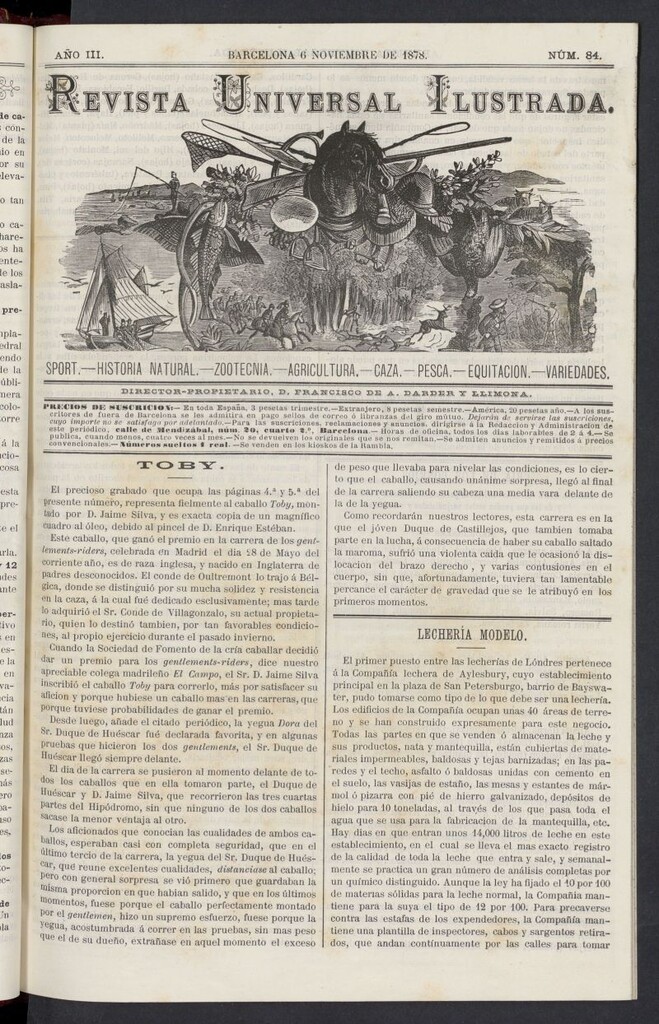Miniatura de El Zookeryx del 6 de noviembre de 1878, nº 84