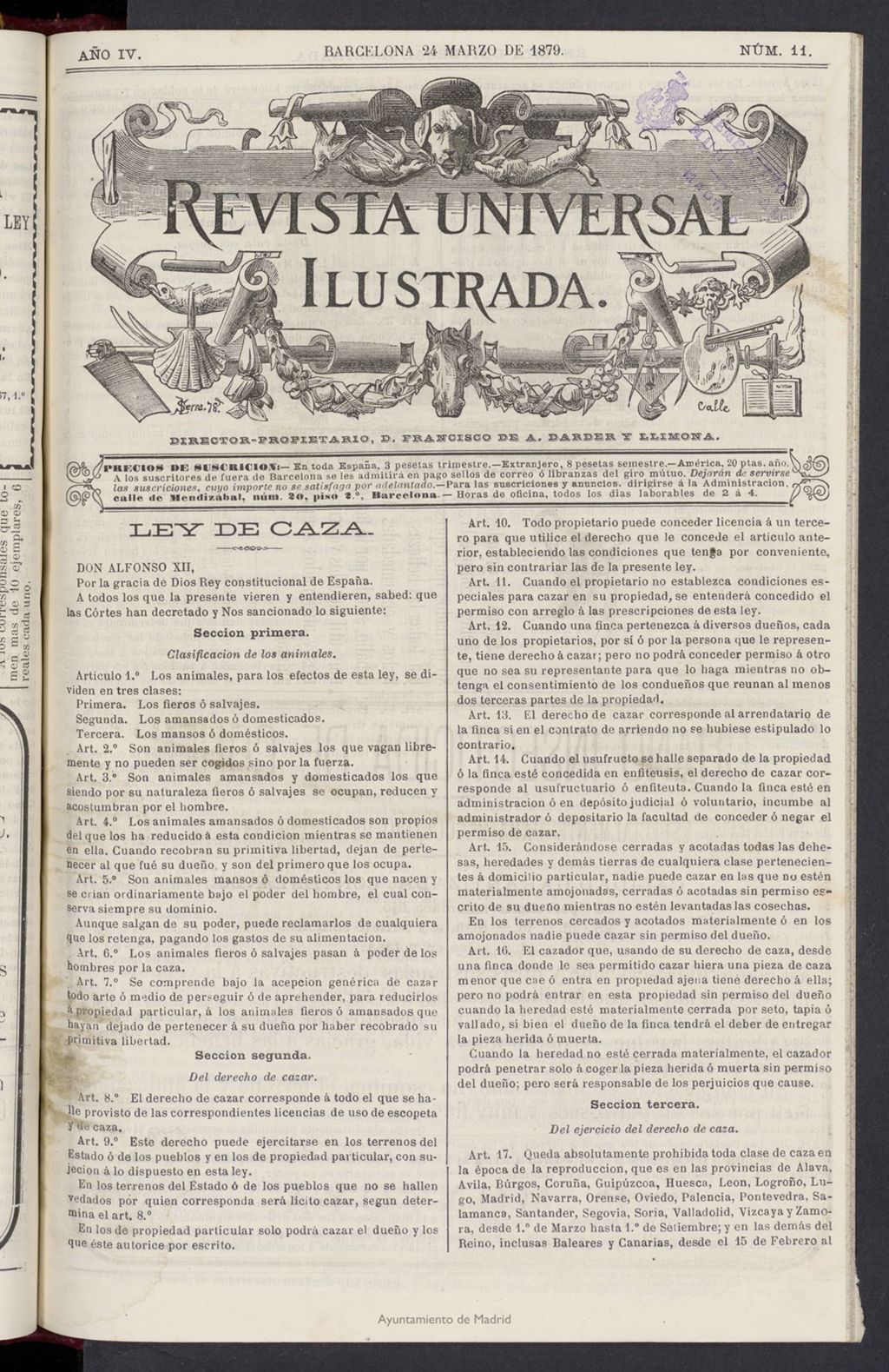 Miniatura de El Zookeryx del 24 de marzo de 1879, nº 11