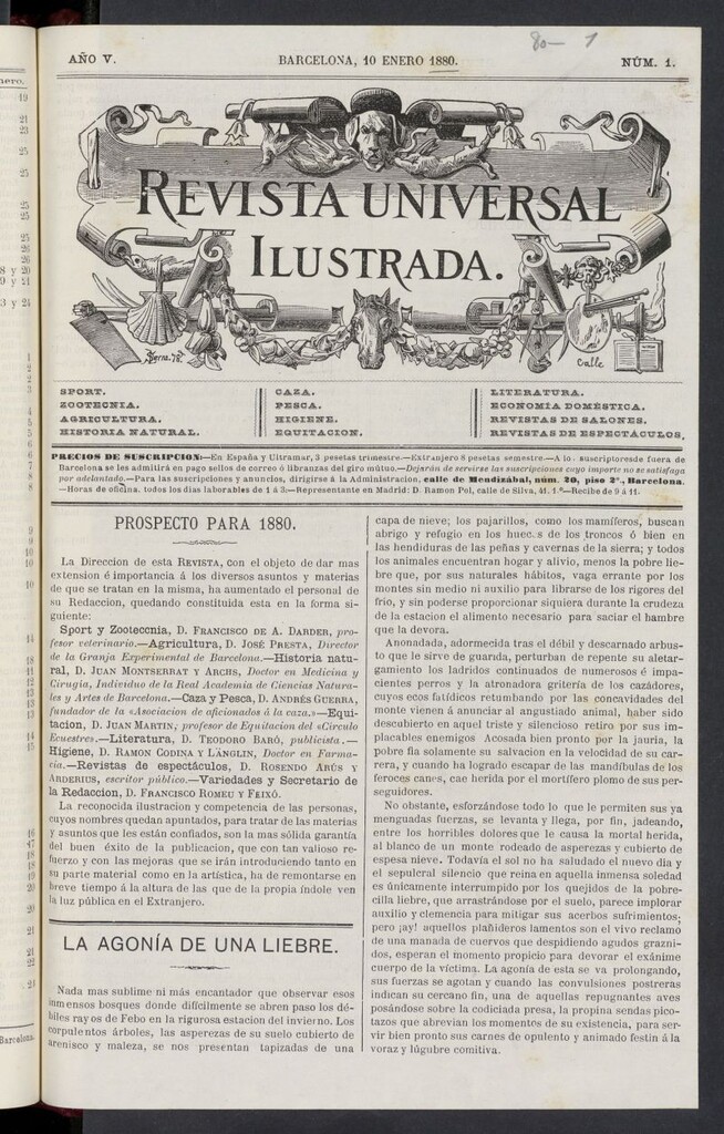 Miniatura de El Zookeryx del 10 de enero de 1880,nº 1
