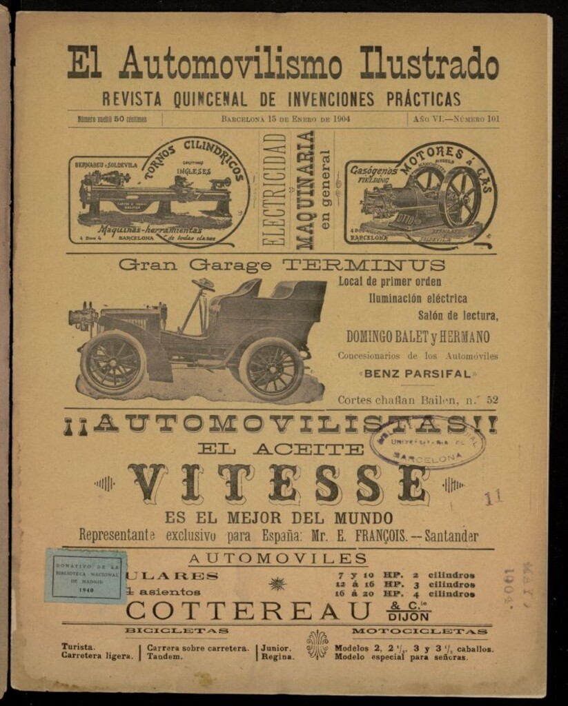 Miniatura de El Automovilismo Ilustrado del 15 de enero de 1904, nº 101