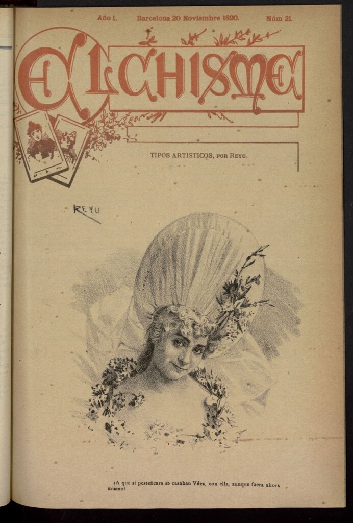 Miniatura de El Chisme del 20 de noviembre de 1890, nº 21